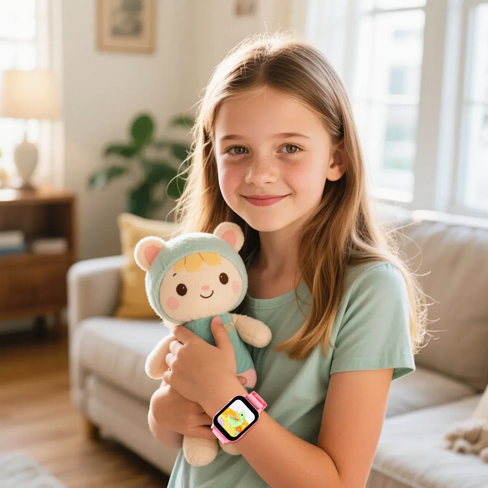 Smartwatch Pink Watches For Kids - Kids Smart Watch with Education Games