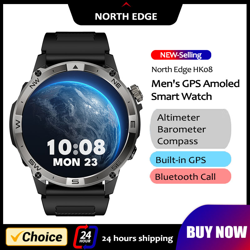 Hybrid Smartwatch - NORTH EDGE GPS Sports Smart Watch