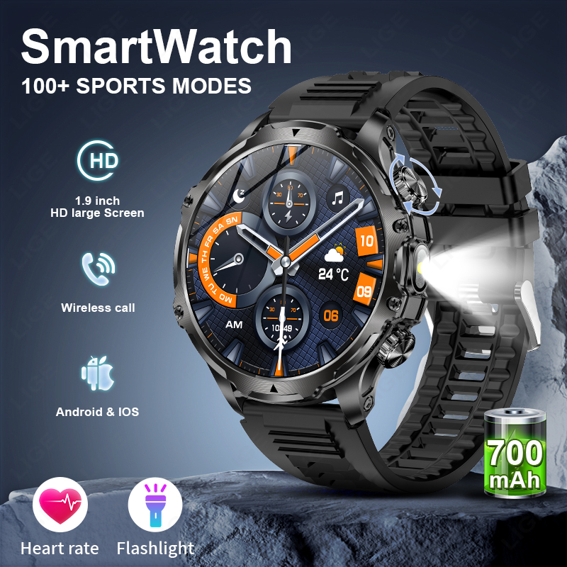 Timex Watches Smartwatch - LIGE Smartwatch Military Men 1.9