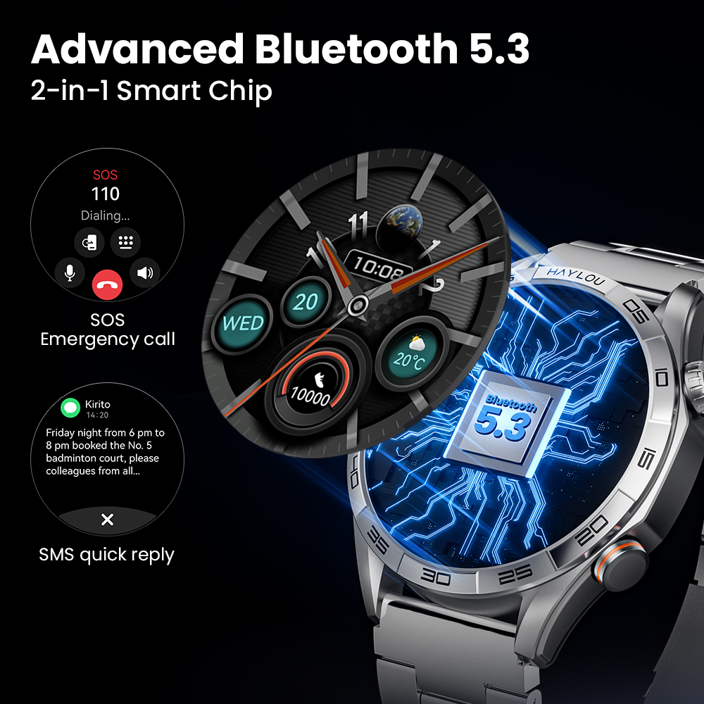 HAYLOU Solar 5 Voice Calling S - Hybrid Smartwatch 评论和价格