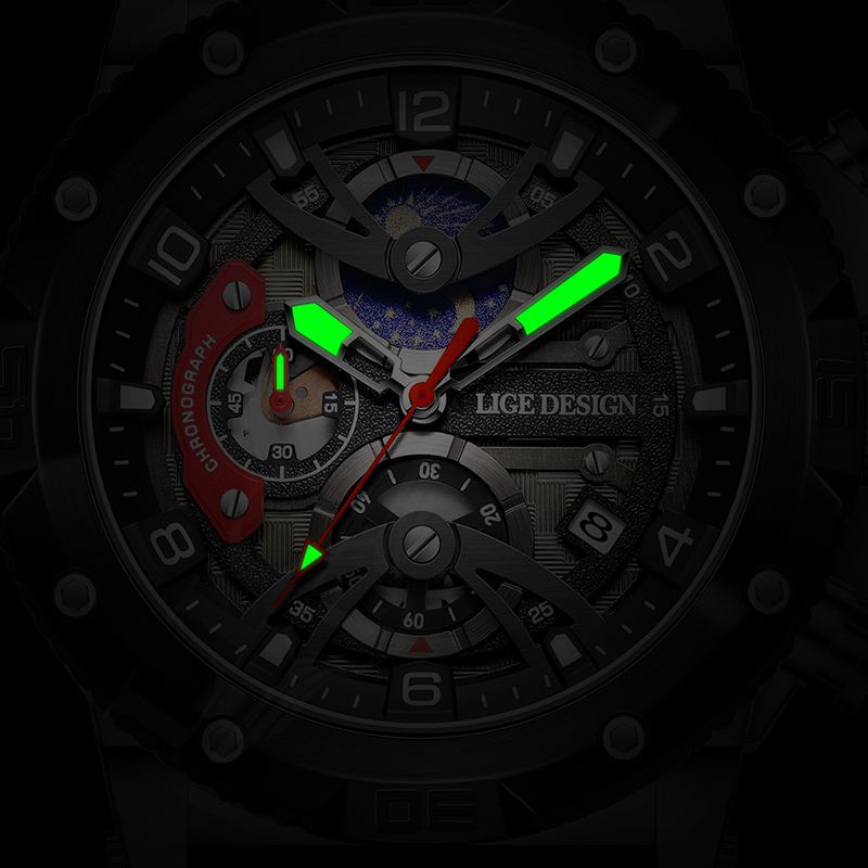 LIGE Top Brand Luxury Men Watc - Smartwatch Branded Watches For Men 评论和价格
