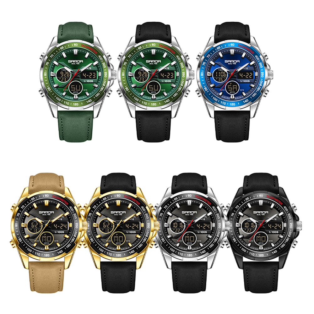 SANDA Luxury Chronograph Men W - Smartwatch Branded Watches For Men 评论和价格