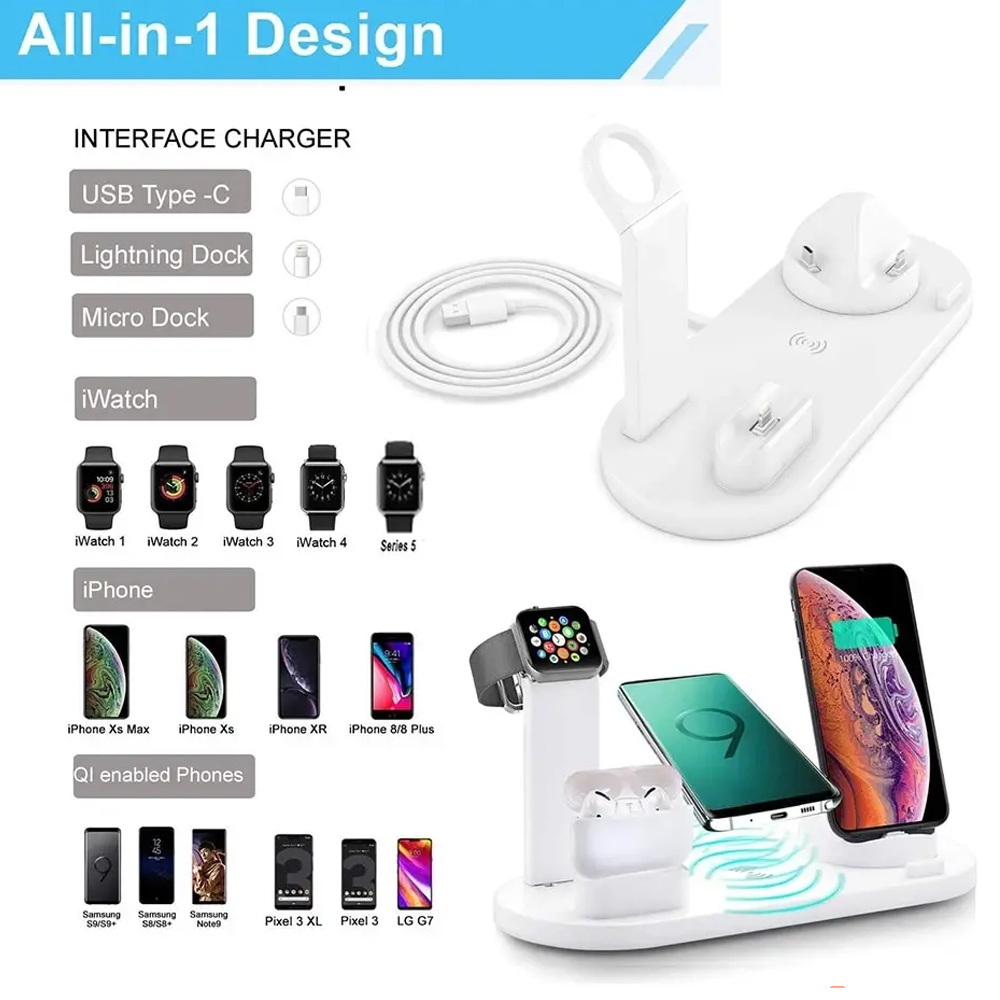 30W 7 in 1 Wireless Charger St - Smartwatch Watches Compatible With Iphone 评论和价格