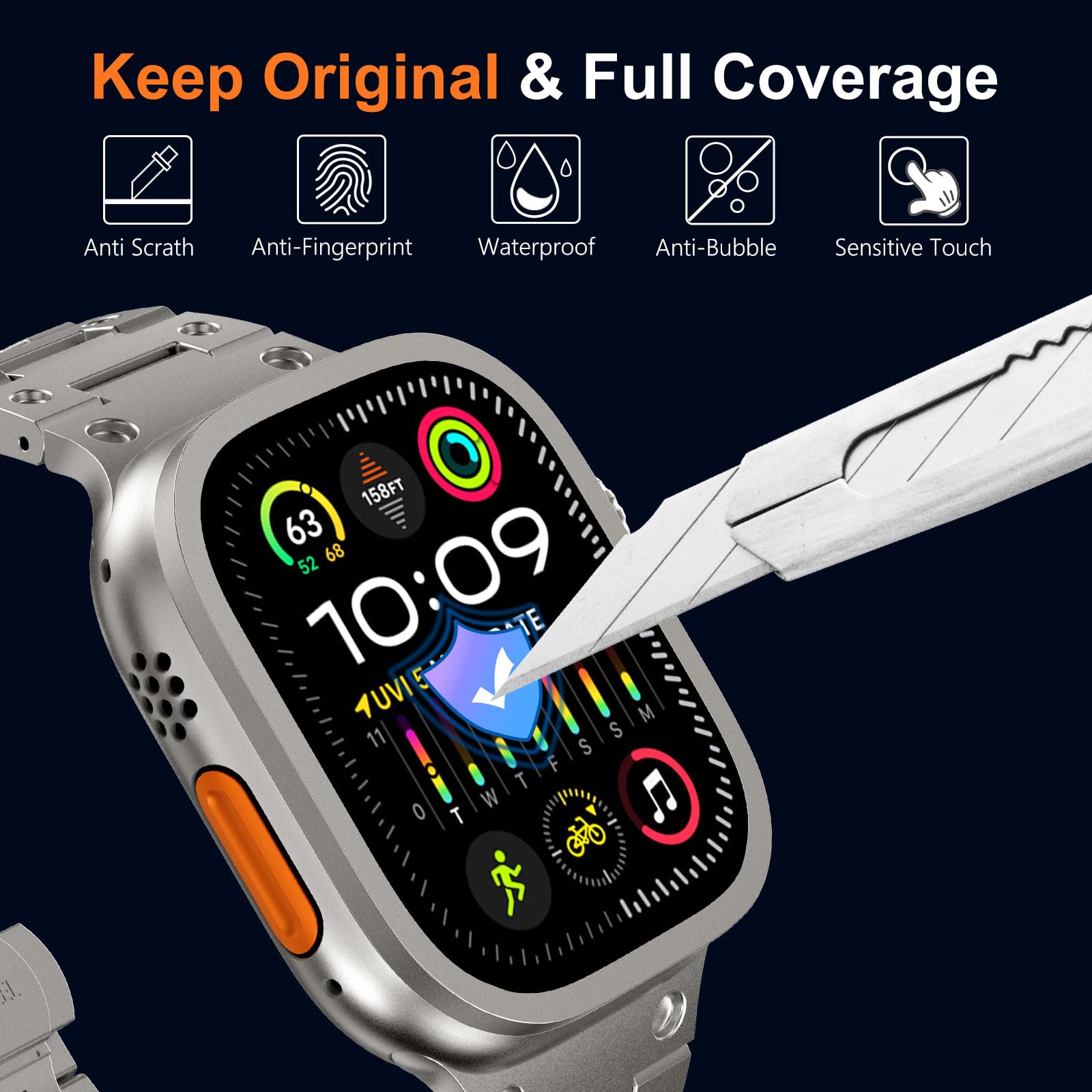 Tempered Glass for Apple Watch - Smartwatch Watches For Women 评论和价格