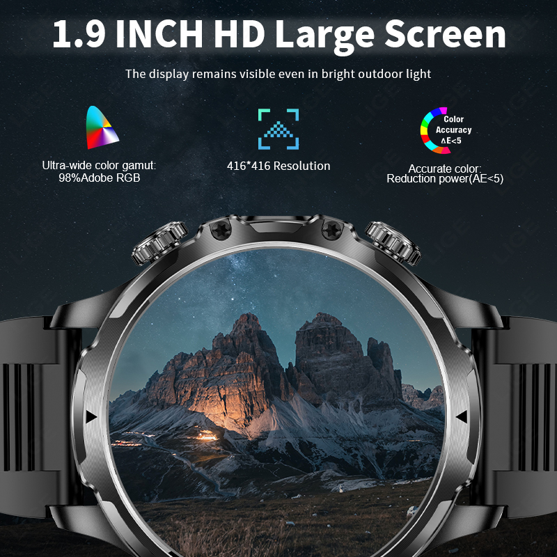 LIGE Smartwatch Military Men 1 - Timex Watches Smartwatch 评论和价格
