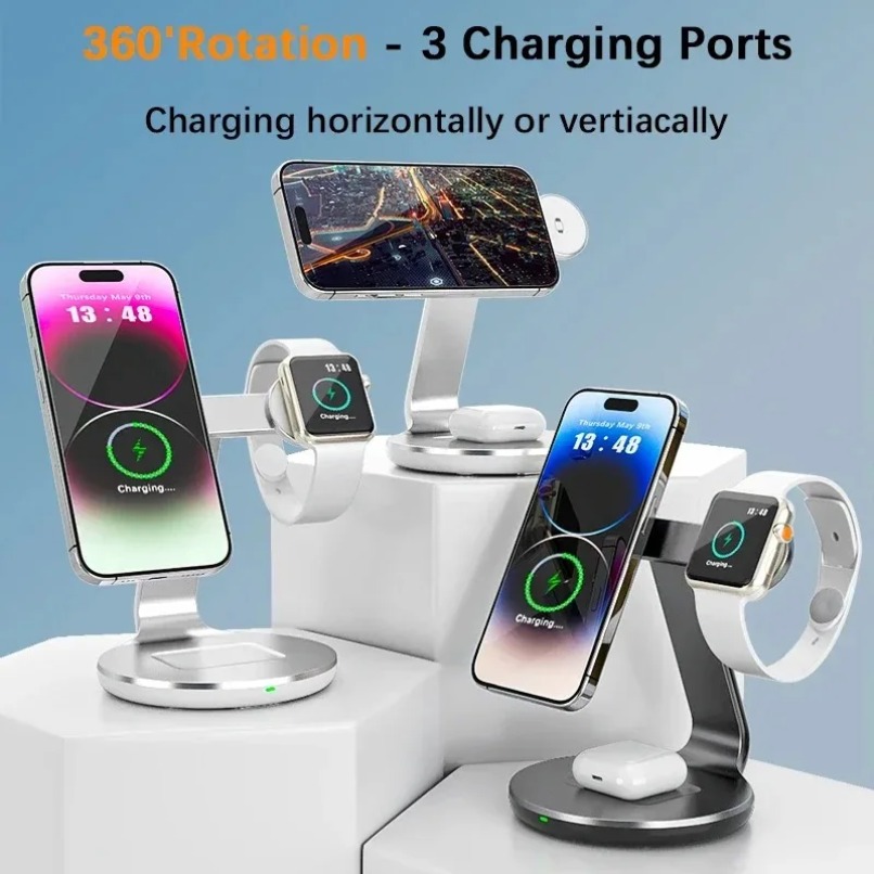 3 in 1 Wireless Charger Stand  - Smartwatch Watches Compatible With Iphone 评论和价格