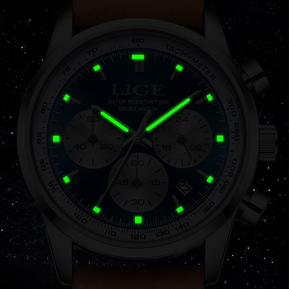 LIGE Top Brand Men's Quartz Wa - Smartwatch Branded Watches For Men 评论和价格