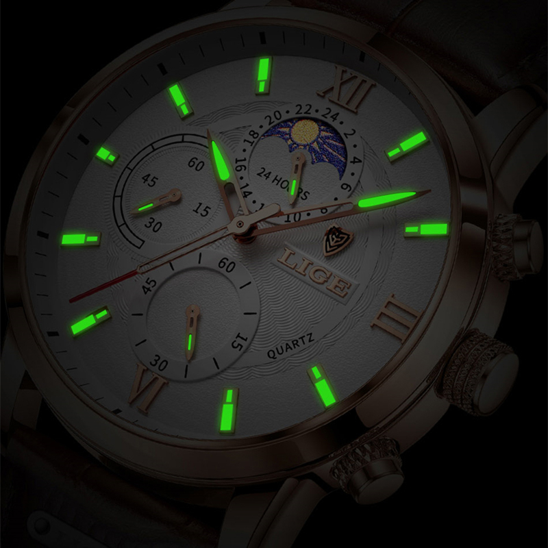 LIGE Fashion Men Watch Casual  - Smartwatch Branded Watches For Men 评论和价格