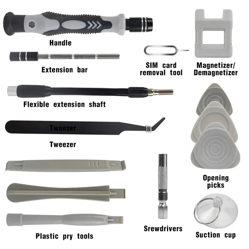Portable 115in1 Magnetic Screw - Watchmaker Screwdriver 评论和价格