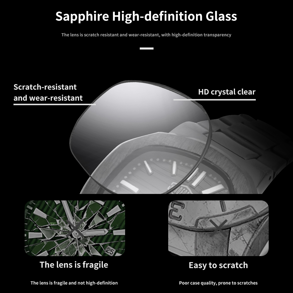 HEROFORCE New Sapphire Waterpr - Smartwatch Branded Watches For Men 评论和价格