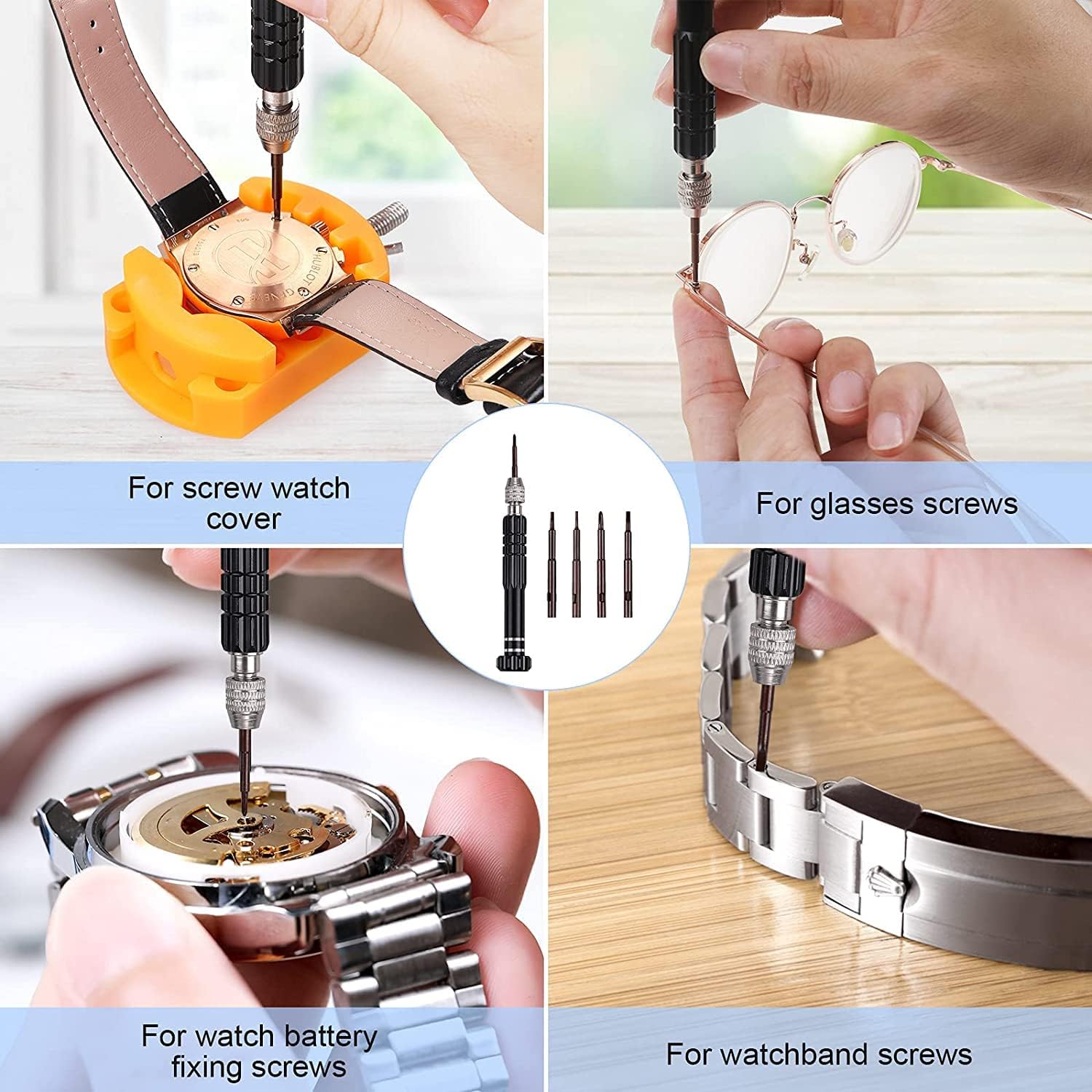 32 pcs Watch Battery Replaceme - Watchmaker Screwdriver 评论和价格