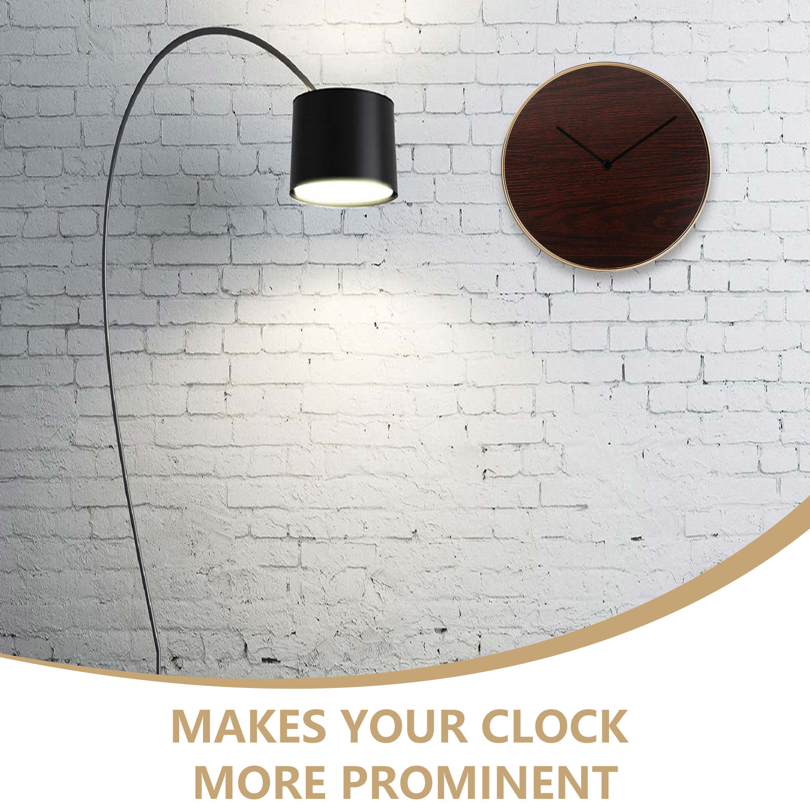Wood Grain Clock Dial Round Bl - Kids Watches Not Smartwatch 评论和价格