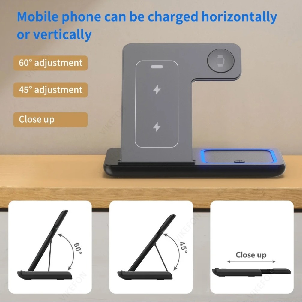 Foldable 3 in 1 Wireless Charg - Smartwatch Watches Compatible With Iphone 评论和价格