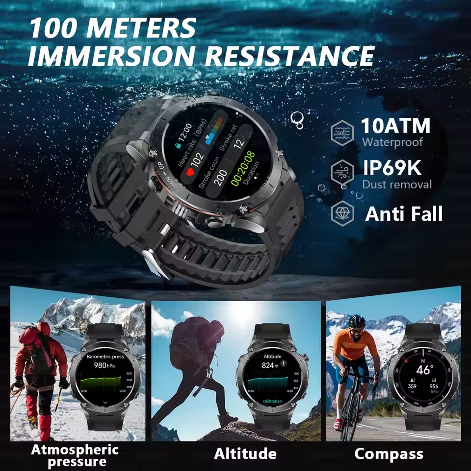 2026 New GUHUAVMI Men Military - Smartwatch Branded Watches For Men 评论和价格
