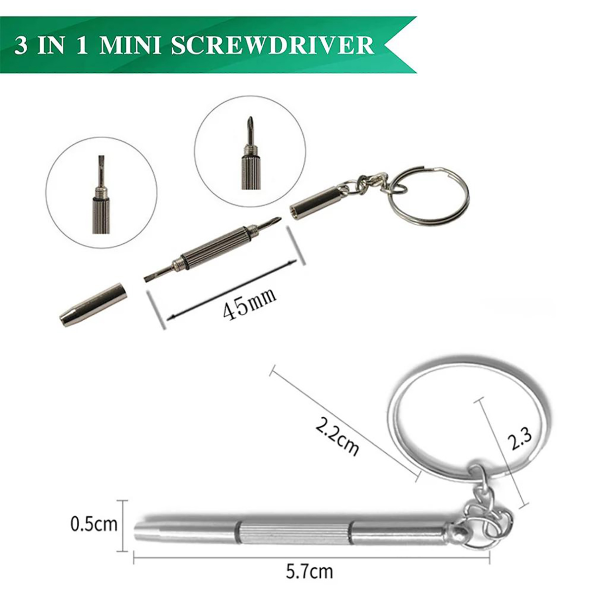 1/2/10pcs Mini 3 in1 Screwdriv - Watchmaker Screwdriver 评论和价格