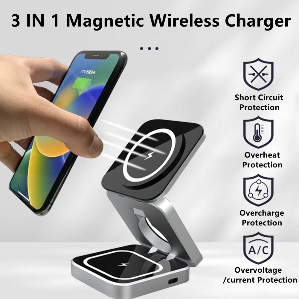 Foldable Magnetic Wireless Cha - Smartwatch Watches Compatible With Iphone 评论和价格