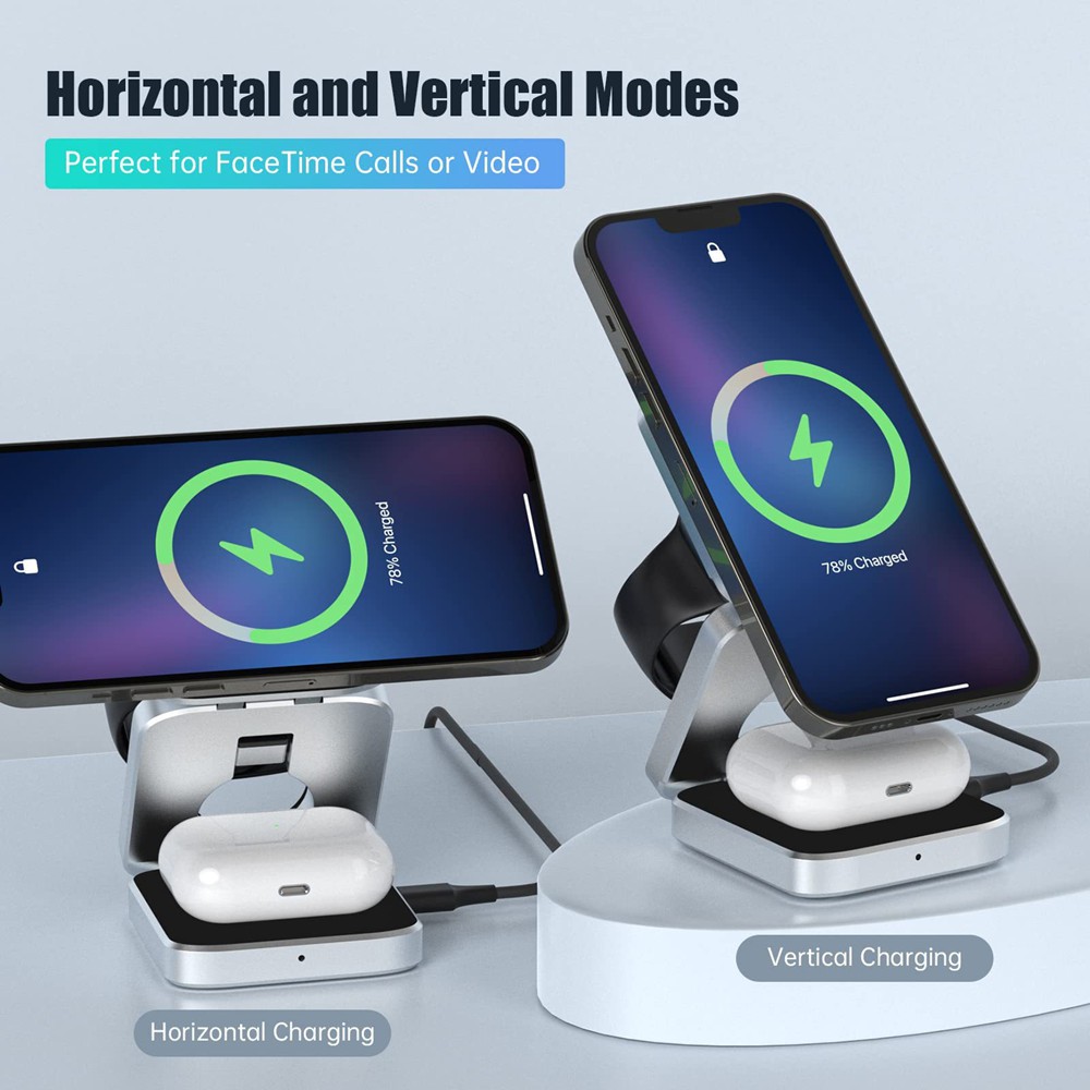 Foldable Magnetic Wireless Cha - Smartwatch Watches Compatible With Iphone 评论和价格