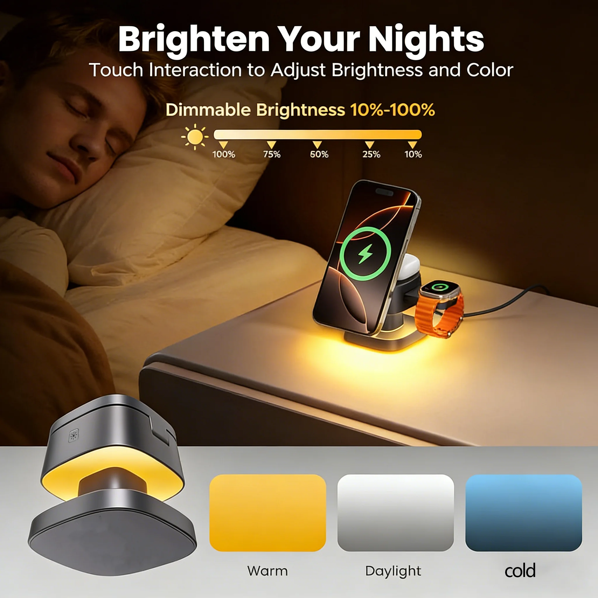 TIMESS Night Light Mashroom Wi - Smartwatch Watches Compatible With Iphone 评论和价格